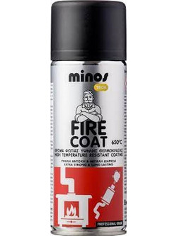 Minos Fire Coat Σπρέι Θερμοκρασίας Μαύρο 400ml