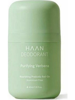 Haan Purifying Verbena Nourishing Prebiotic Φυσικό Αποσμητικό Roll On Χωρίς Αλουμίνιο 40ml