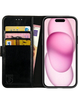 Rosso Element Book Case Apple iPhone 15 Plus - Black