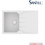Sanitec Ultra Granite 807 Ένθετος Νεροχύτης Γρανίτη Αντιστρεφόμενος Ματ Bianco 79x50cm