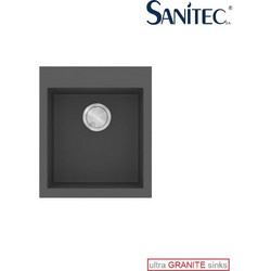 Sanitec Ultra Granite 813 Υποκαθήμενος Νεροχύτης Γρανίτη Ματ Grigio 45x50cm
