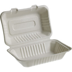 Δοχείο τροφίμων 700ml 23x15cm από ζαχαροκάλαμο Μίας Χρήσης Leone - Σετ 100 c475369