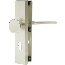 Abus SB500 F2 Πόμολο Εξώπορτας με Πλάκα Νίκελ