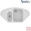 Sanitec Classic 302 Επικαθήμενος Νεροχύτης Οβάλ Γρανίτη Ματ White 96x51cm
