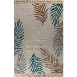 Tzikas Carpets Tenerife Χαλί Στρογγυλό Καλοκαιρινό 160cm Μπλε 61225-231