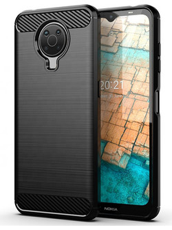 Techsuit Carbon Silicone - θήκη για Nokia G10 - Μαύρο