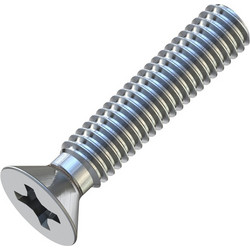 Μηχανόβιδες Φρεζάτες Σταυρού M4x20mm Γαλβανιζέ DIN 965 (Τιμή ανά Τεμάχιο)
