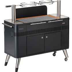 EVERDURE HUB EV035744 BY HESTON BLUMENTHAL. BARBEQUE ΞΥΛΟΥ ΜΕ ΗΛΕΚΤΡΟΝΙΚΗ ΕΝΑΥΣΗ ΚΑΙ ΧΕΙΡΟΚΙΝΗΤΗ ΡΥΘΜΙΣΗ ΥΨΟΥΣ ΣΟΥΒΛΑΣ