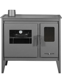 Alfatherm AL03 Ατσάλινη Ξυλόσομπα με Φούρνο 10kW
