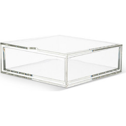 Coincasa πλαστική θήκη κοσμημάτων με συρτάρι 17 x 6 x 16 cm - 007255171 Διάφανο