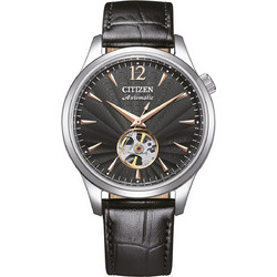 Citizen Classic Ανδρικό Ρολόι Αυτόματο με Μαύρο Δερμάτινο Λουράκι NH9131-14E