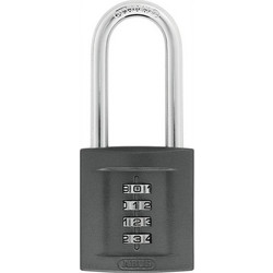 Abus 158/50 HB50 Λουκέτο Βαρέως Τύπου Με Προστασία Ψευδάργυρου Με Συνδυασμό 50mm ΜΑΚΡΥΛΑΙΜΟ Gray,Silver