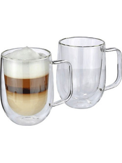 Κούπα Latte Machiatο Veneto Double Wall (Σετ 2Τμχ) 292671 300ml Clear Cilio Γυαλί