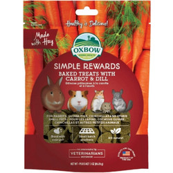 Oxbow Simple Rewards Baked Treats with Carrot & Dill 56gr