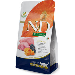Farmina N&D Pumpkin Grain Free Neutered Adult with Lamb, Pumpkin & Blueberry 5kg