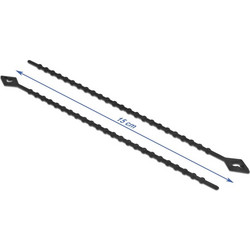 DELOCK reusable δεματικά καλωδίων 19568 150x2.4mm μαύρα 100τμχ