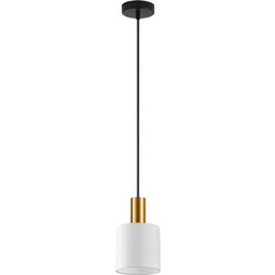 Home Lighting Κρεμαστό Φωτιστικό Οροφής Μονόφωτο E27 Λευκό SE21-GM-4-SH1 77-8596