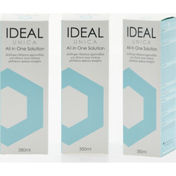 Combo Υγρό Φακών Επαφής Ideal Unica 2+1