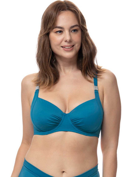 Dorina Bikini Top με Ενίσχυση Πετρόλ D002017MI010-BL0095