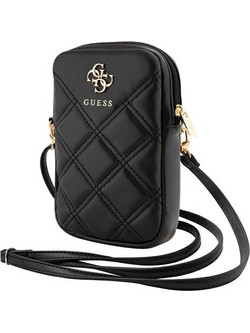 Guess Τσάντα GUWBZPSQSSGK μαύρο/black Zip Quilted 4G
