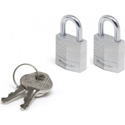 Master Lock 2 Padlocks 20mm 9120EURTCC