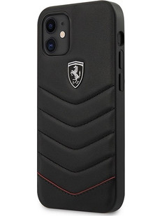 Ferrari Off Track Quilted iPhone 12 mini Θήκη Black (FEHQUHCP12SBK)