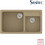Sanitec Classic 317 Επικαθήμενος Νεροχύτης Γρανίτη Ματ Metallic Cream 90x51cm