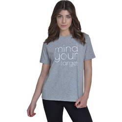 Target Γυναικείο Αθλητικό T-Shirt Γκρι S23/65000-25