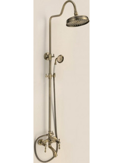 Στήλη Ντους με Μπαταρία Bronze Mat 6192BR Broudi