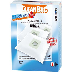 SCANPART CLEANBAG M 201 NIL 3 Φίλτρο Σακουλες Ηλεκτρικής Σκούπας 4 τμχ