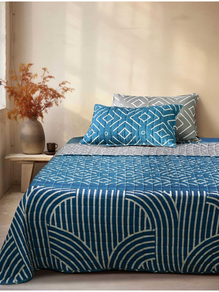 Κουβερλι Υπέρδιπλο Madi Dark Ocean 220x240