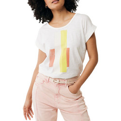 Top Mexx Capsleeve Woven Front Jersey Back TU2008033W-Off White Γυναικείο