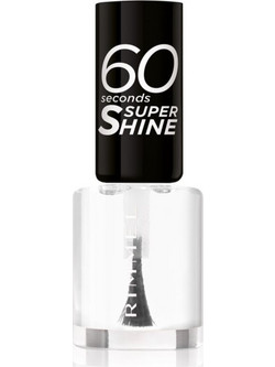 Rimmel 60 Seconds Super Shine 740 Clear Gloss Βερνίκι Νυχιών Μακράς Διαρκείας Quick Dry 8ml