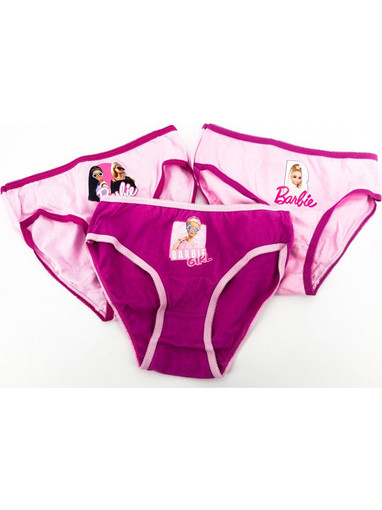 Παιδικό Σετ 3 Εσώρουχα Σλιπ Barbie Για Κορίτσι