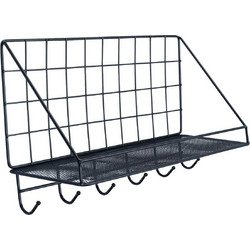 Επιτοίχιο Ράφι Οργάνωσης 35x12x20cm Άσπρο ή Μαύρο