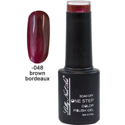 Lilly Nail Art Color Gel Brown Bordeaux Ημιμόνιμο Βερνίκι Νυχιών 5ml