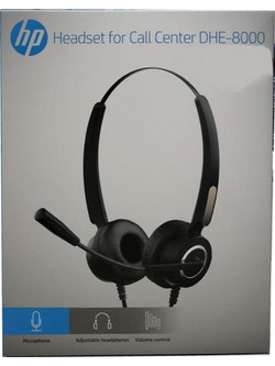 HP DHE-8000 On Ear Ακουστικά Υπολογιστή με Μικρόφωνο & USB-A