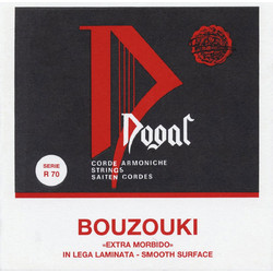 Dogal R70 Σετ 8 Χορδές Μπουζουκιού Silver Plated Copper Extra Light Tension