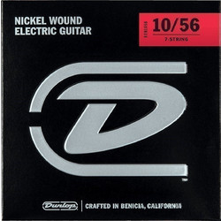Dunlop DEN1056-7 Σετ 7 Χορδές Ηλεκτρικής Κιθάρας Nickel Plated Steel 10-56" Light Tension