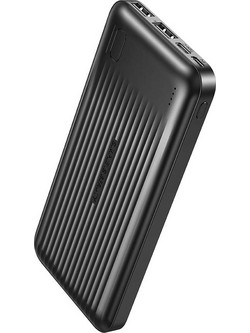XO PB301 Power Bank 10000mAh με 2 Θύρες USB-A & Θύρα USB-C Black