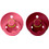 BIBS Colour Πιπίλες Καουτσούκ 0m+ Coral Ruby 2τμχ