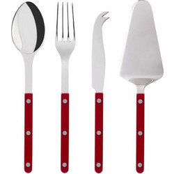 Σετ Σερβιρίσματος Bistrot Solid Burgundy Sabre Paris (Σετ 4 Tεμαχίων)