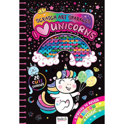 ΒΙΒΛΙΟ ΖΩΓΡΑΦΙΚΗΣ SCRATCH ART SPARKLES - I LOVE UNICORNS (SCR-10)