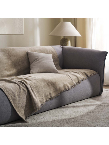 Gofis Home Ριχτάρι Τριθέσιου Καναπέ 180x310 Valkyrie 234/21 Beige