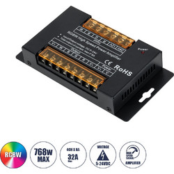 73394 DC Power & Signal High Speed Amplifier Ενισχυτής Ισχύος & Σήματος Υψηλών Ταχυτήτων 4 Καναλιών DC 5-24V 4 x 8A 768W - Max 32A 768W - IP20 - Μ14.5 x Π7.5 x Υ2.5cm
