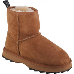 Emu Australia Γυναικεία Μποτάκια Suede Chestnut με Γούνα W12434