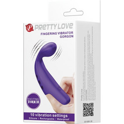 Pretty Love Dizzy Fingers Gorgon Δονητής Δακτύλου Μπλε D-237578