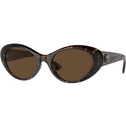 Versace VE4455U 108/73 Γυναικεία Γυαλιά Ηλίου Πεταλούδα Κοκάλινα Ταρταρούγα με Καφέ Φακό