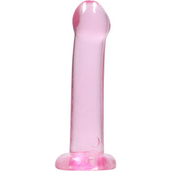 Shots RealRock Crystal Dildo με Βεντούζα 17cm Ροζ