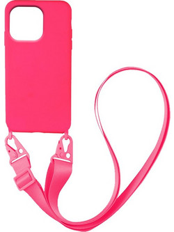 Sonique CarryHang Liquid Silicone Strap Θήκη iPhone 13 Pro Φουξ